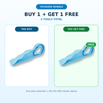 TuckEase final Buy 1 Get 1 Free bundle graphic with two tools total